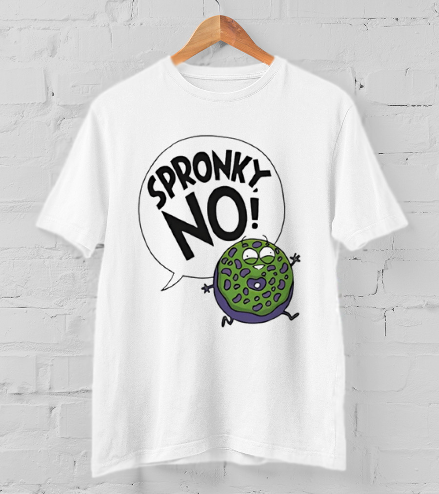 Donut Squad Spronky No Green Cartoon Doughnut T-Shirt