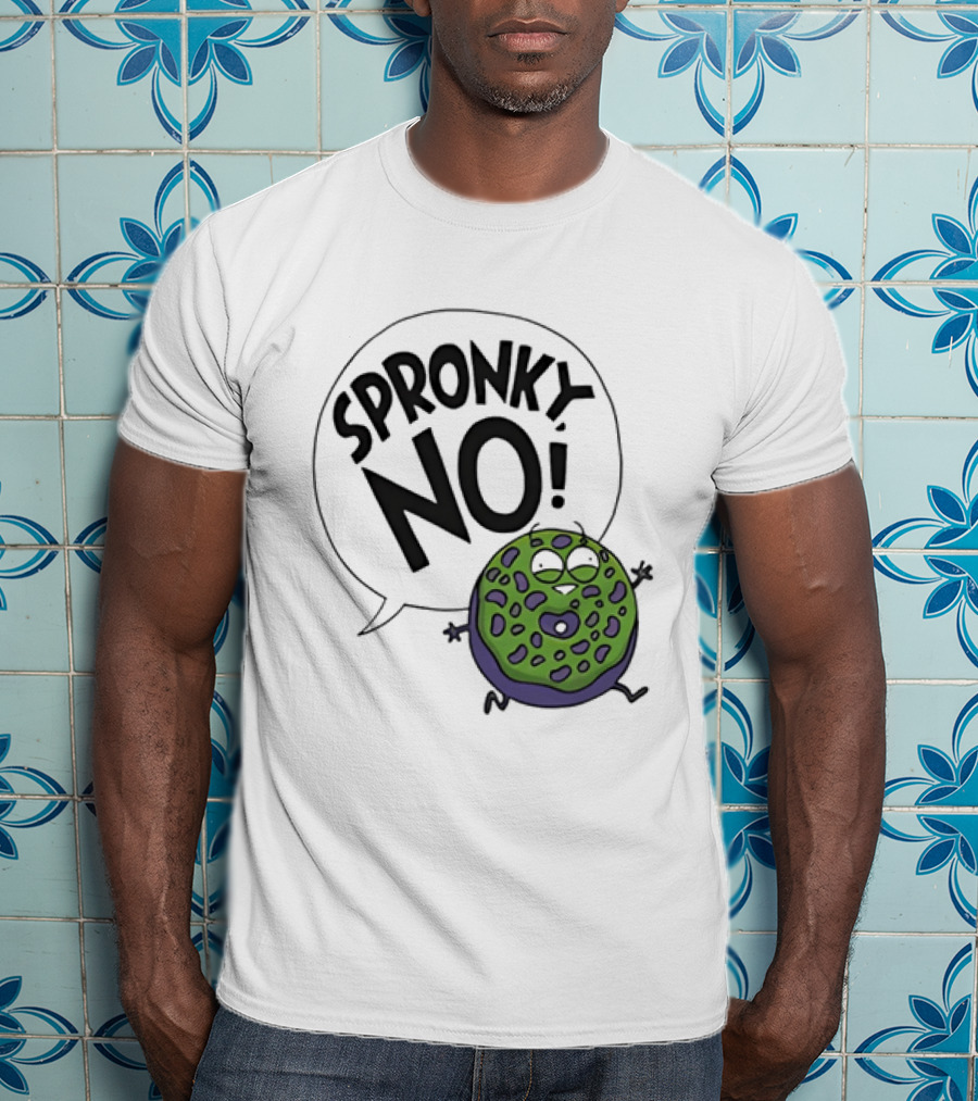 Donut Squad Spronky No Green Cartoon Doughnut T-Shirt