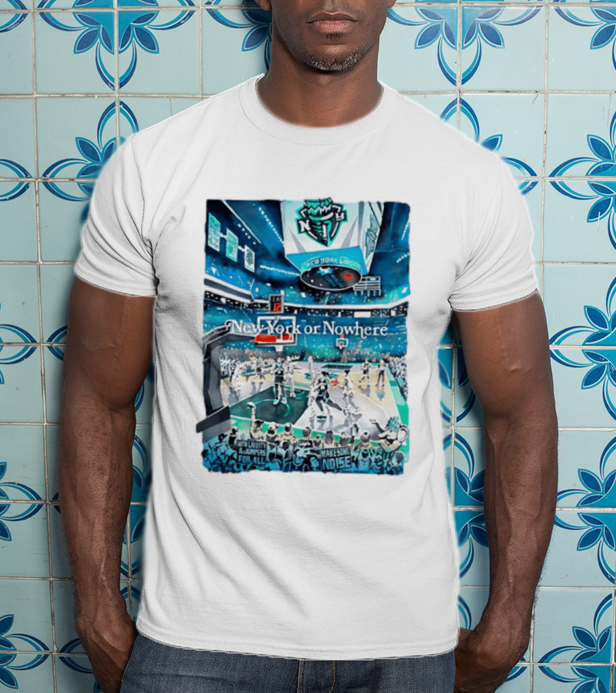 Gavin Snider New York Liberty Basketball New York Or Nowhere Stadium Scene T-Shirt