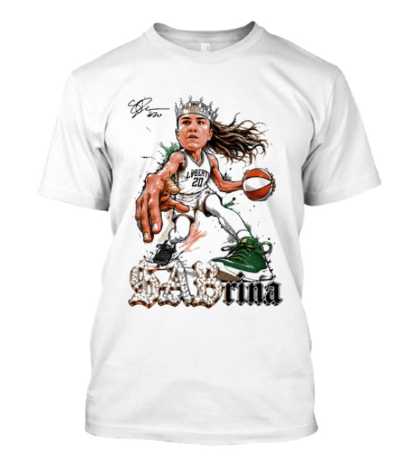 Sabrina Ionescu New York Liberty Basketball Crown T-Shirt