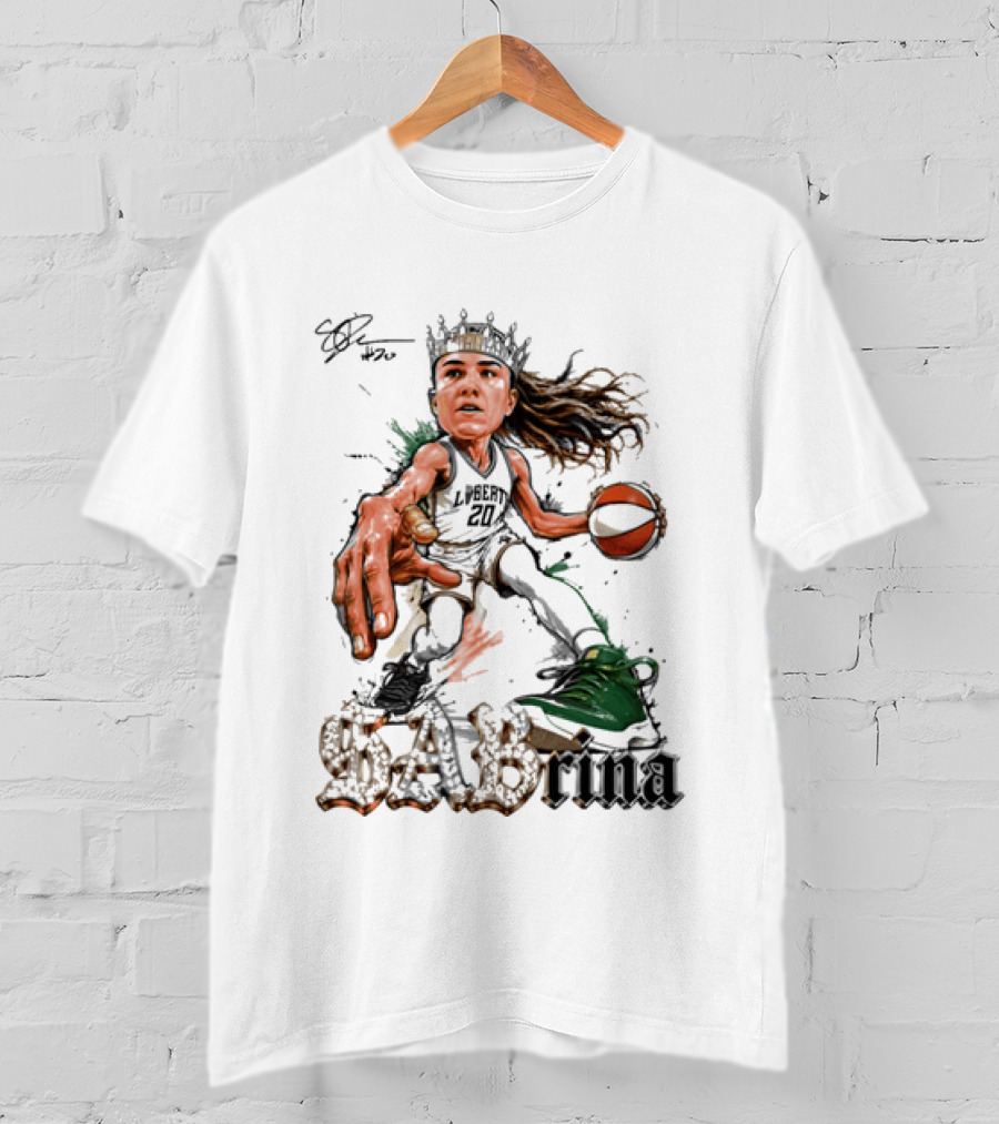 Sabrina Ionescu New York Liberty Basketball Crown T-Shirt