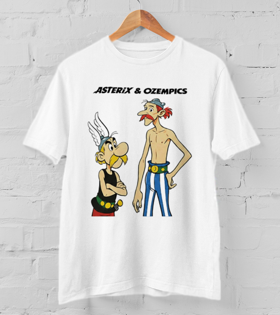 Asterix And Ozempics Thin Obelix Comic T-Shirt