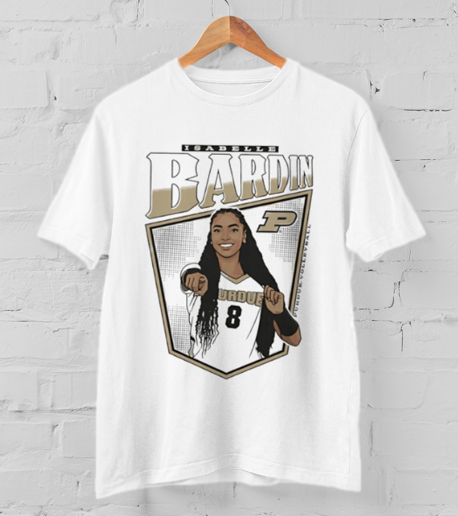 Bardin Purdue Boilermakers Number 8 Player T-Shirt