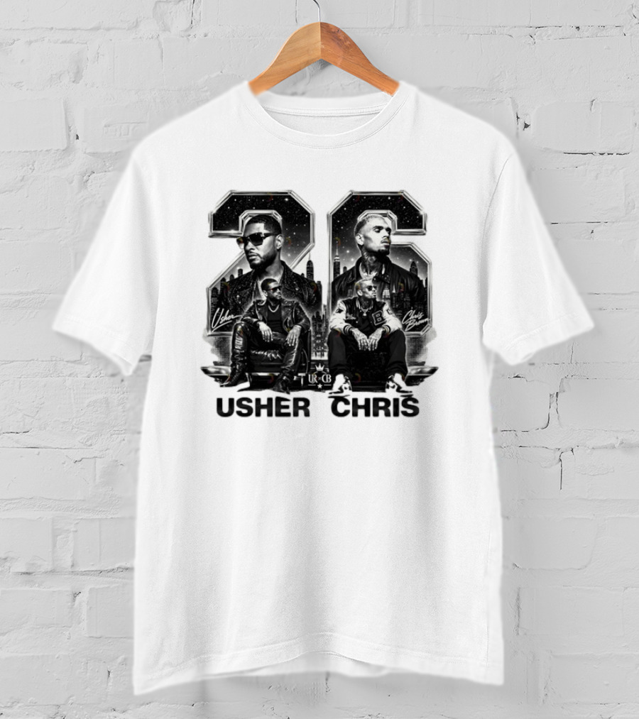 Usher Chris 26 R&B Music URCB Signatures T-Shirt