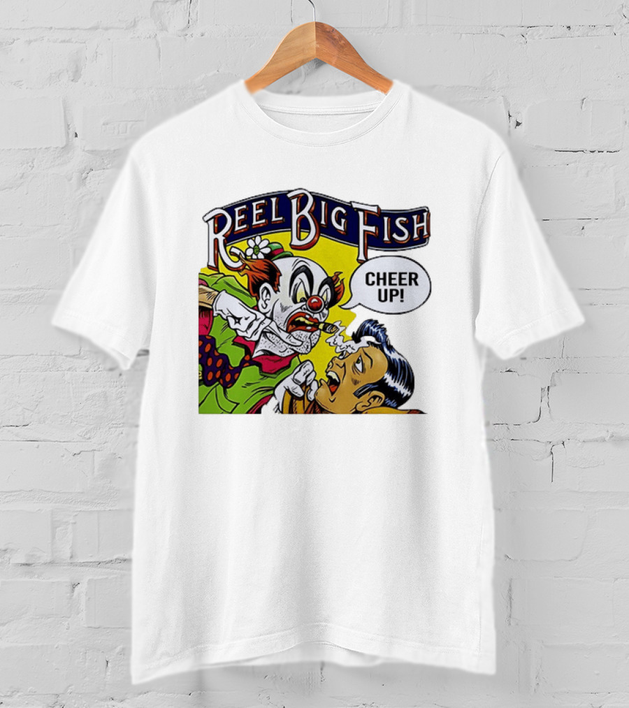 Reel Big Fish Cheer Up Clown Comic T-Shirt