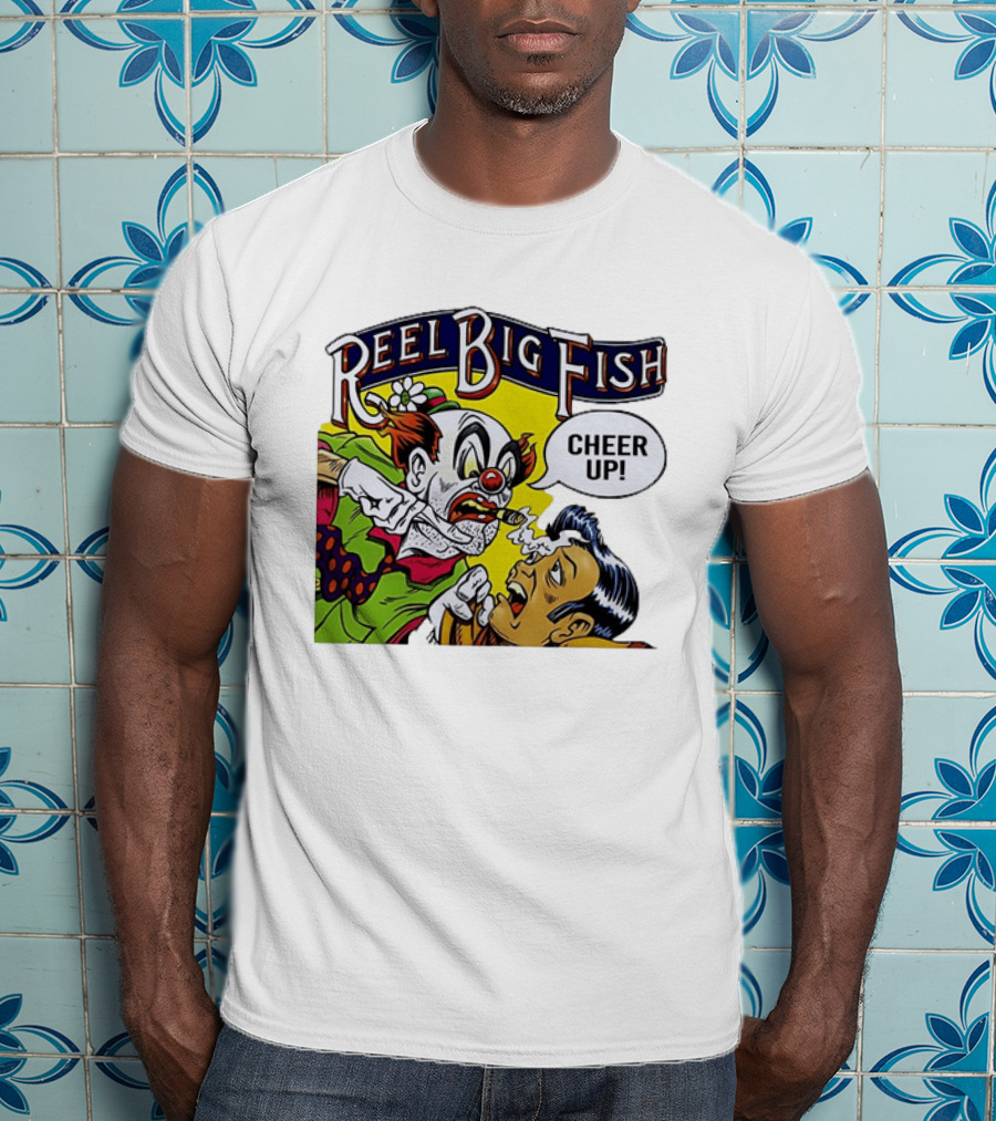 Reel Big Fish Cheer Up Clown Comic T-Shirt