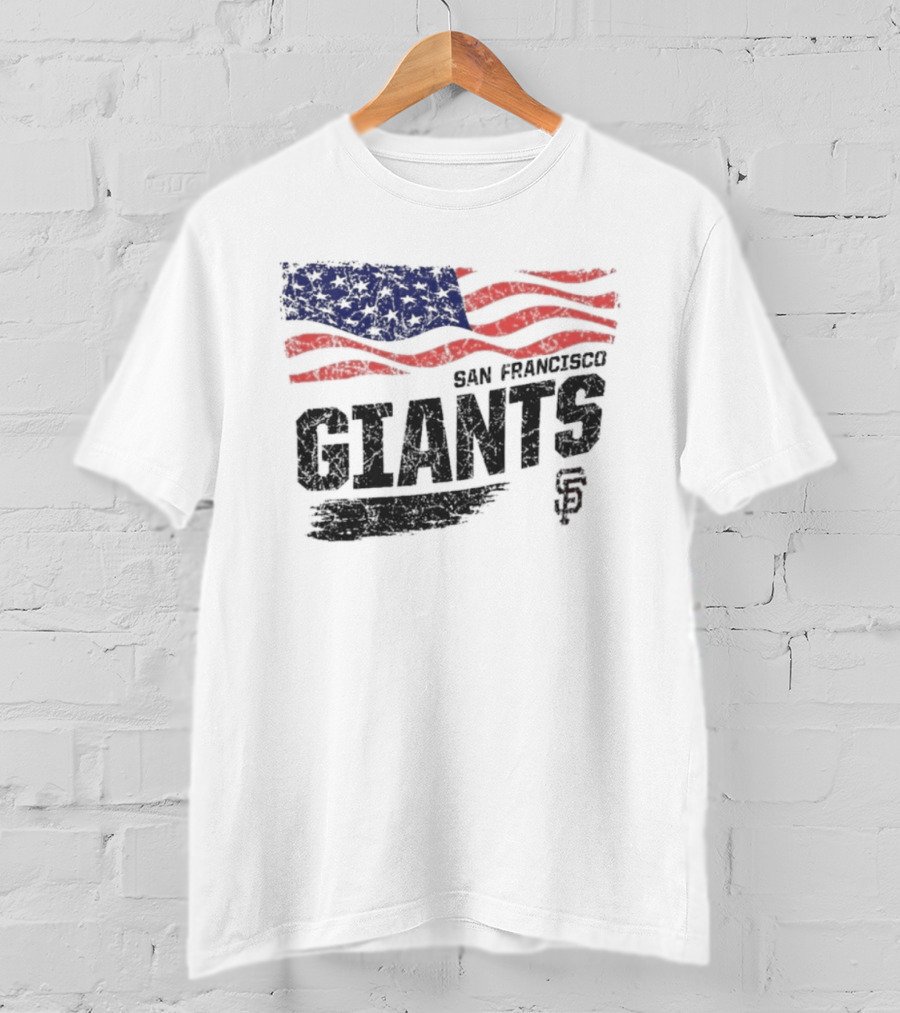 San Francisco Giants USA Flag Stars And Stripes T-Shirt