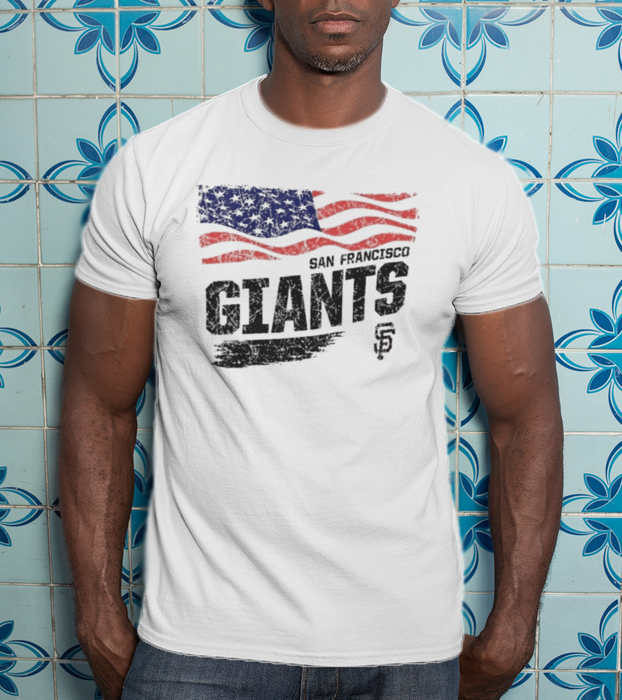 San Francisco Giants USA Flag Stars And Stripes T-Shirt