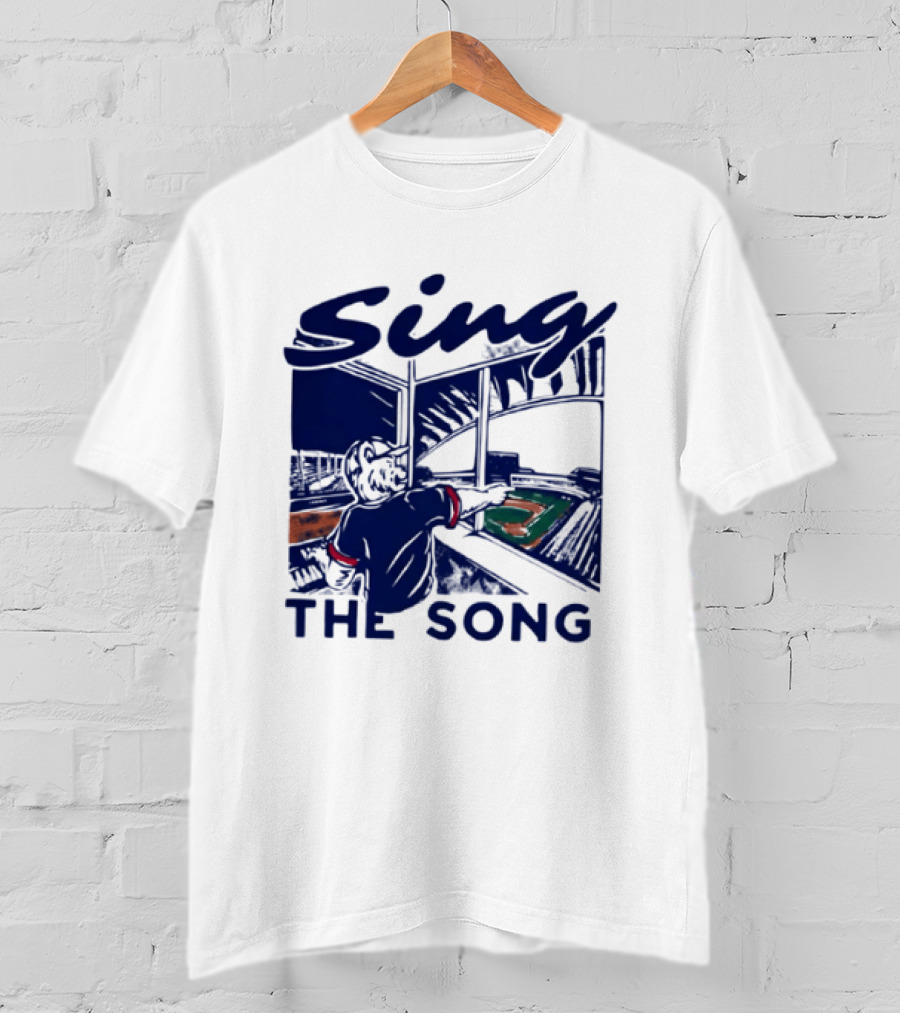 Sing The Song Chicago Cubs Clark The Cub Baseball Stadium Music T-Shirt