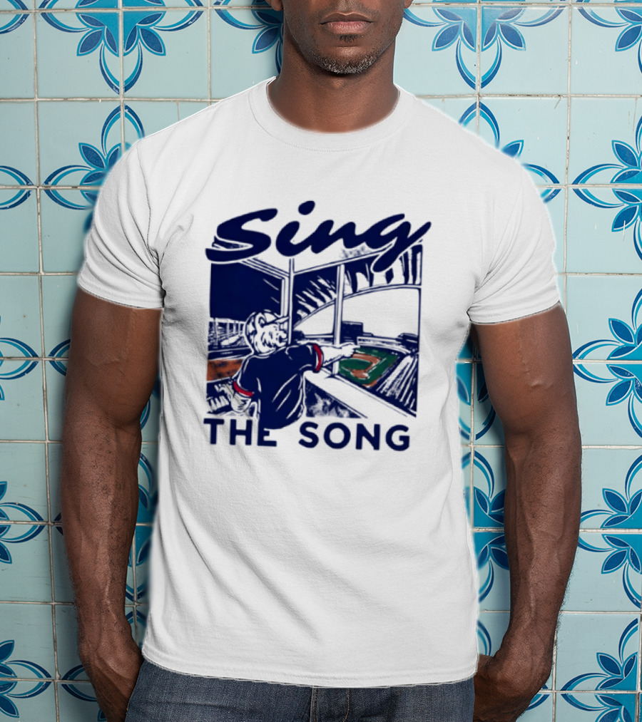 Sing The Song Chicago Cubs Clark The Cub Baseball Stadium Music T-Shirt