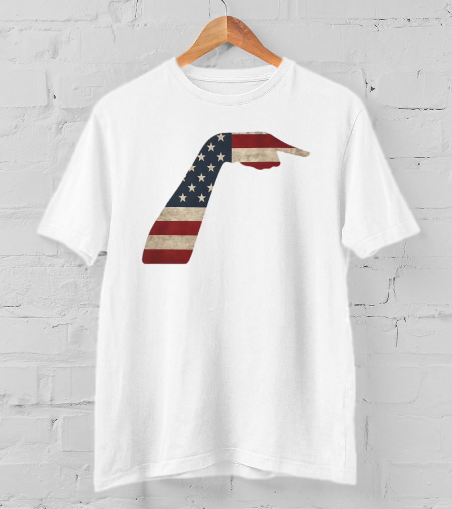 Sophie Cunningham American Flag Pointing Hand Patriotic USA Indiana Fever 2026 T-Shirt
