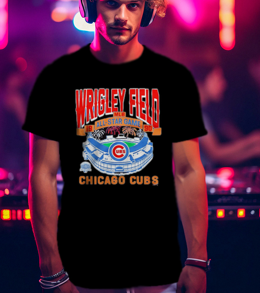 Wrigley Field 1990 MLB All Star Game Chicago Cubs T-Shirt