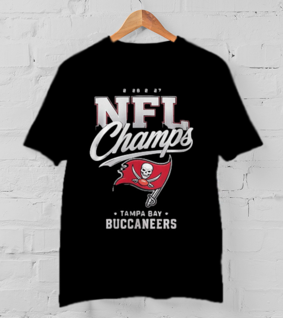 2026 2027 NFL Champs Tampa Bay Buccaneers T-Shirt