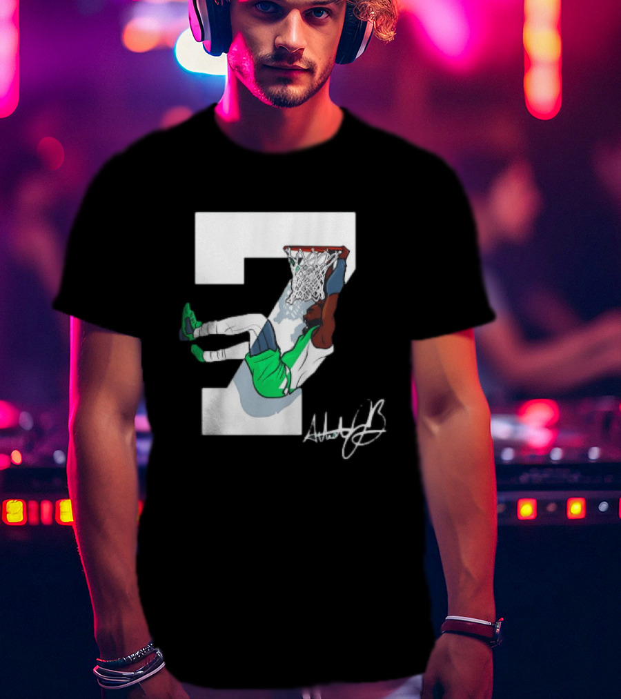 Boston Celtics Dunking Number 7 AthleticJb T-Shirt
