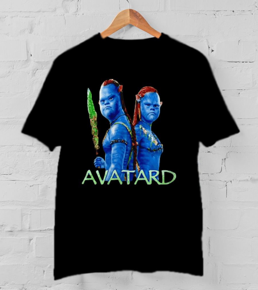 Avatar Avatard Blue Characters Humor Down T-Shirt
