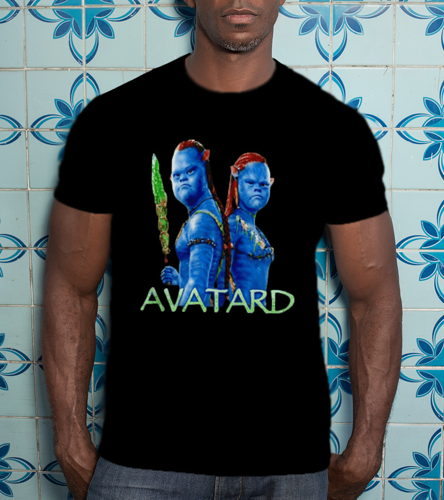 Avatar Avatard Blue Characters Humor Down T-Shirt