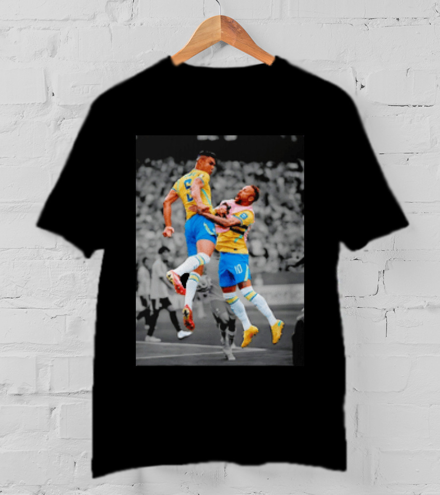 Casemiro Neymar Brazil Soccer Celebration World Cup 26WC T-Shirt