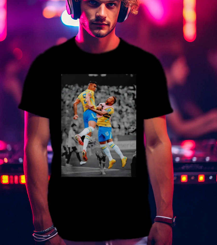 Casemiro Neymar Brazil Soccer Celebration World Cup 26WC T-Shirt