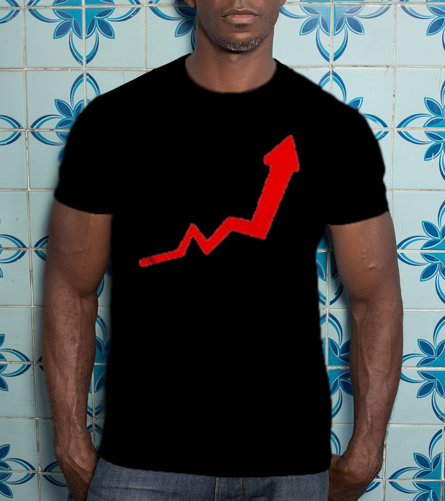 Dayu Stock Market Rising Chart Arrow Trending Upwards Stop Stock T-Shirt