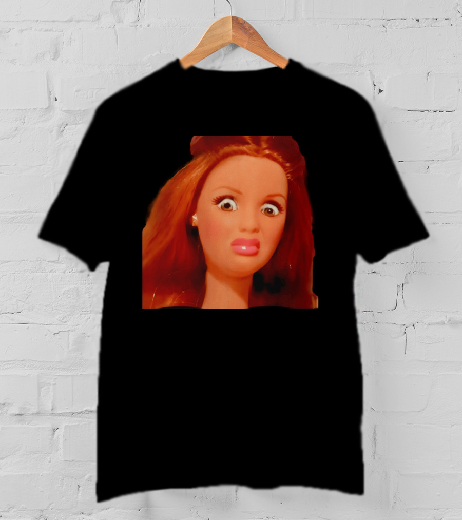 Disgusted Doll Meme Funny Barbie Expression T-Shirt