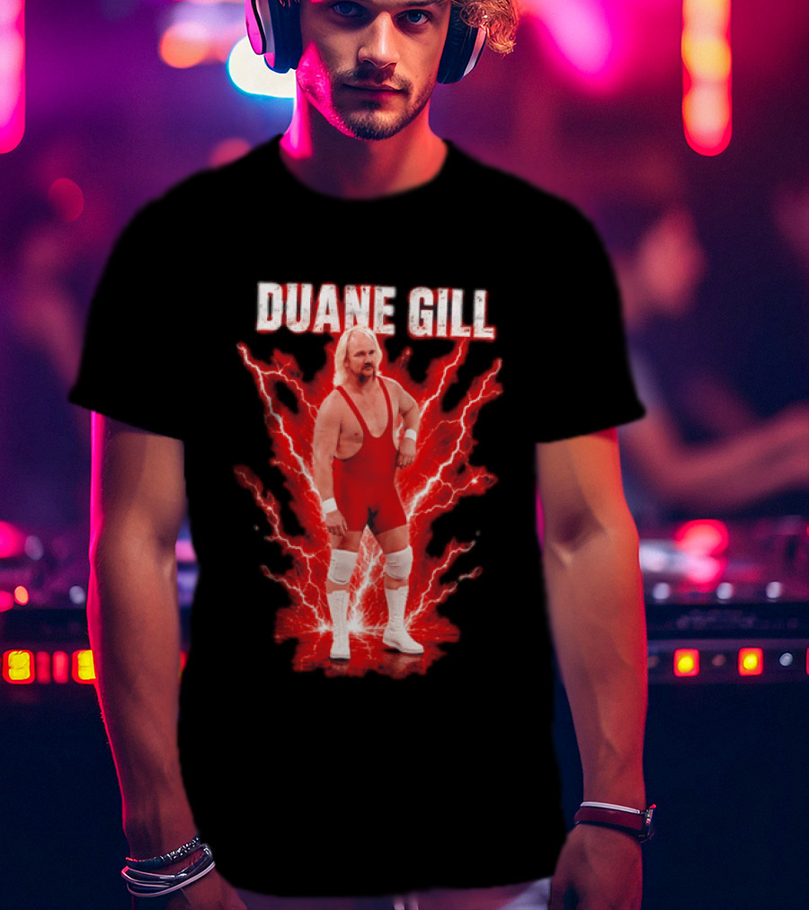 Duane Gill Professional Wrestling Wrestler Red Lightning Outfit T-Shirt