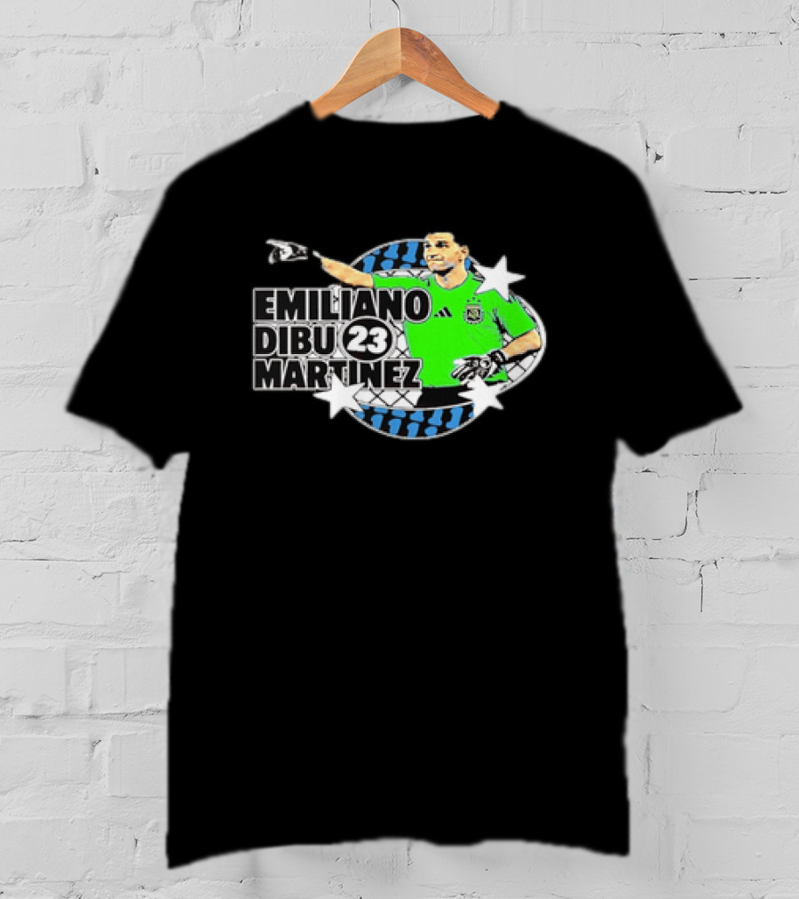 Emiliano Dibu Martinez 23 Argentina National Team Bootleg Stars Net T-Shirt