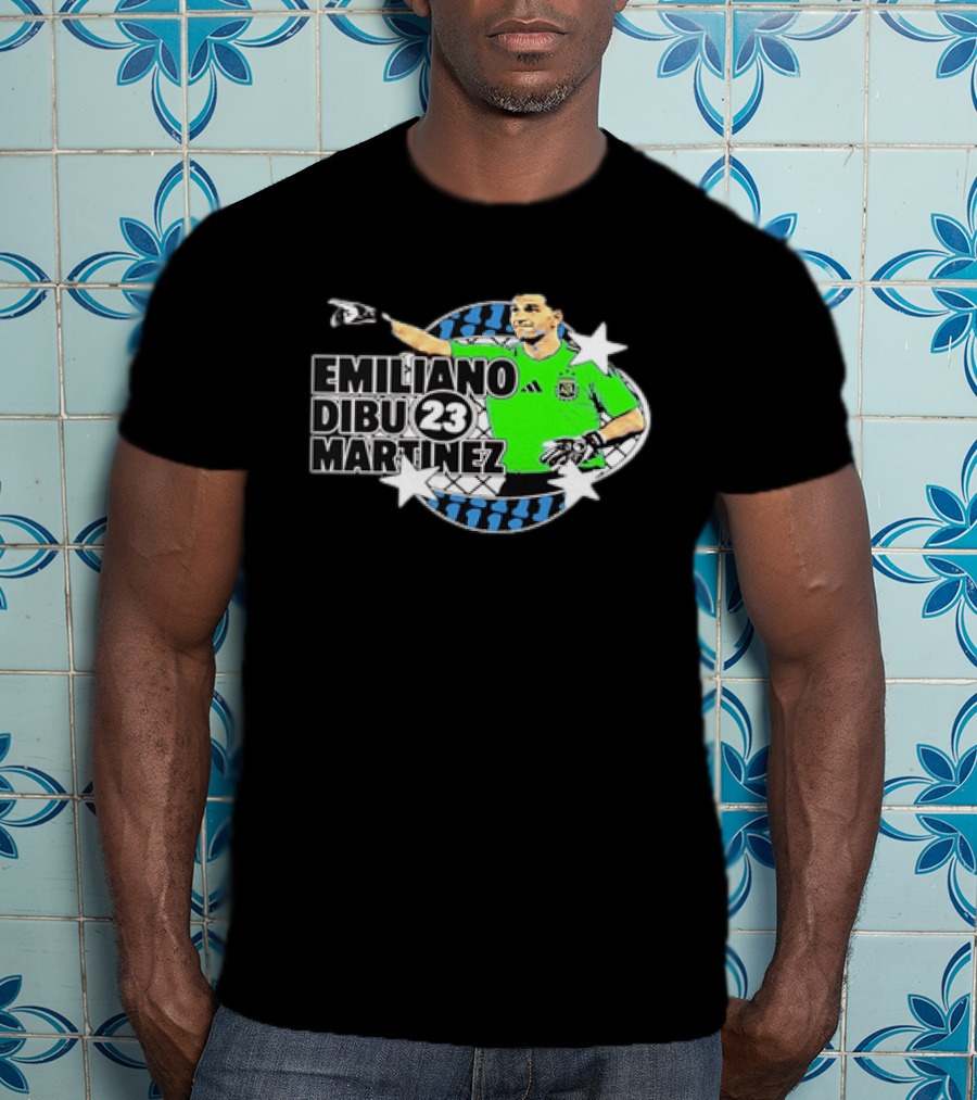 Emiliano Dibu Martinez 23 Argentina National Team Bootleg Stars Net T-Shirt