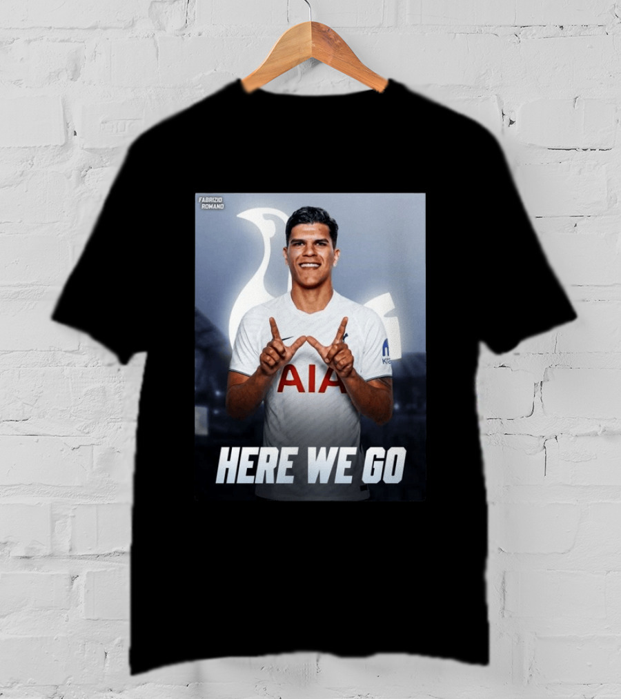 Fabrizio Romano Mateus Fernande Tottenham Here We Go T-Shirt