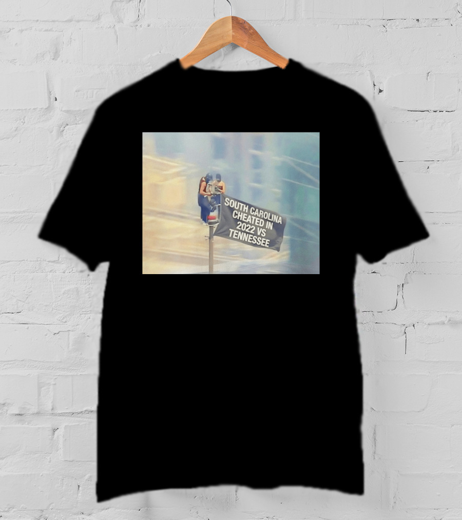 Empire State Building South Carolina Cheated 2022 Tennessee Flag T-Shirt