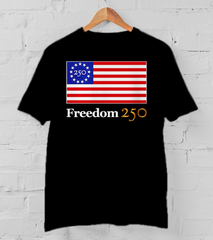 Freedom 250th Anniversary American Flag 4th Of July 2026 Celebration T-Shirt