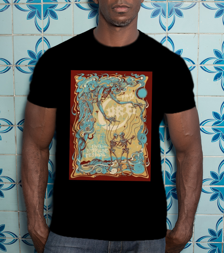 July Roskilde Festival 2026 Skeleton Puppet T-Shirt
