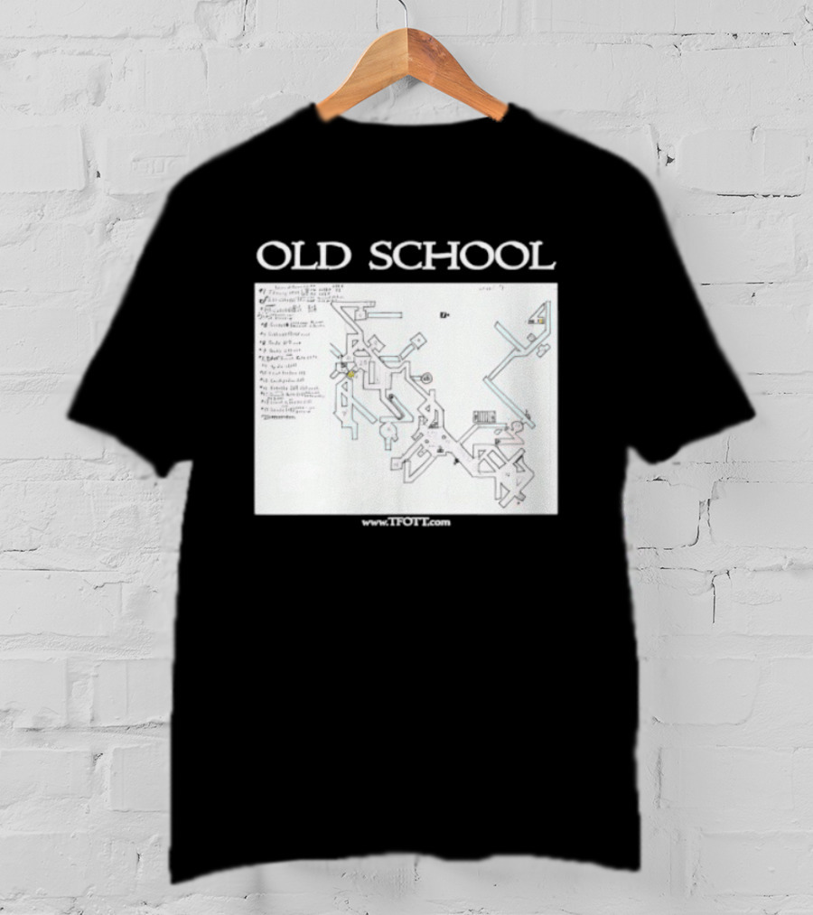 Old School Tonisborg Dungeon Map 1971 Dungeons And Dragons Retro Adventure T-Shirt