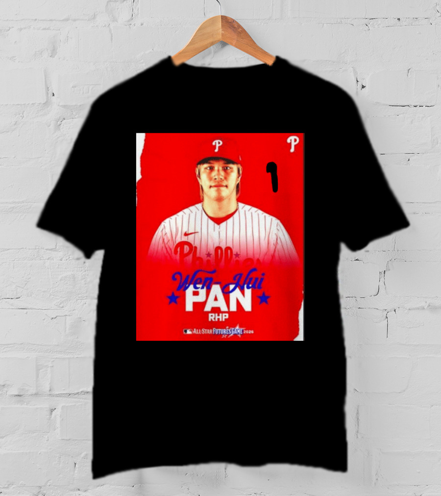 Wen Hui Pan Philadelphia Phillies RHP 2026 MLB All Star Futures Game T-Shirt