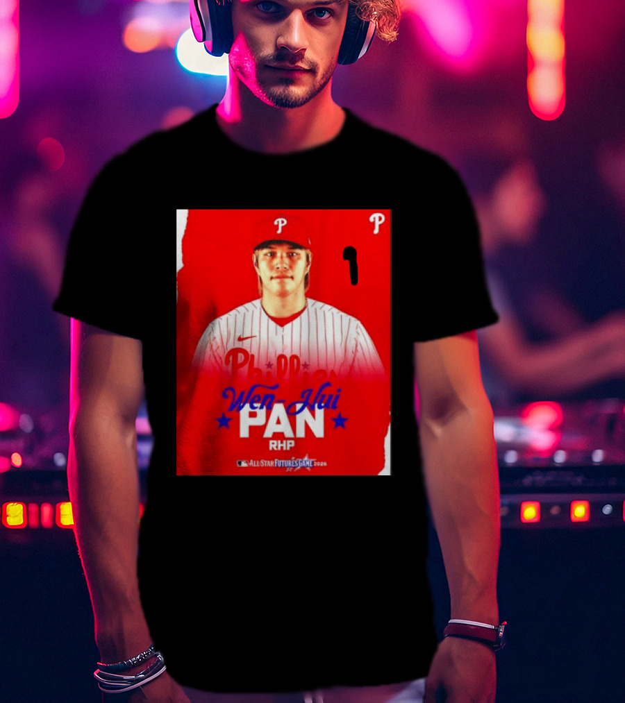 Wen Hui Pan Philadelphia Phillies RHP 2026 MLB All Star Futures Game T-Shirt