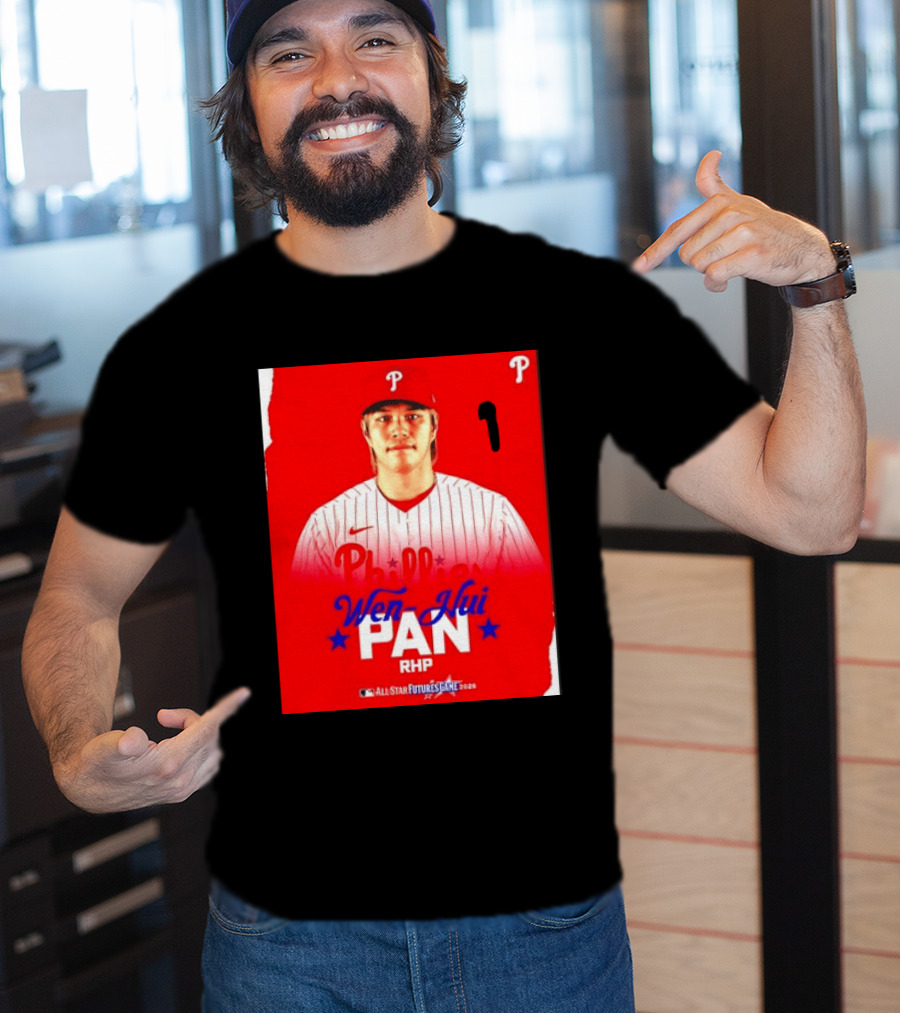 Wen Hui Pan Philadelphia Phillies RHP 2026 MLB All Star Futures Game T-Shirt