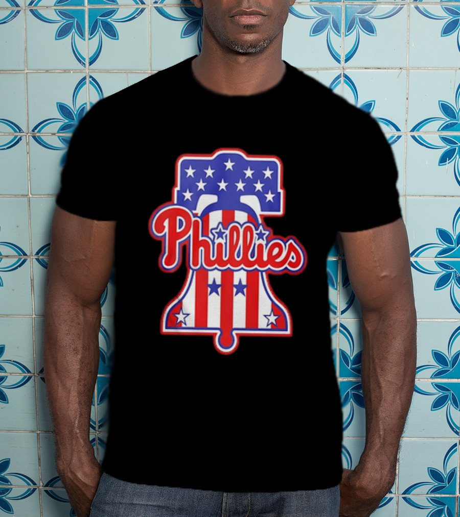 Phillies Liberty Bell Stars Stripes Patriotic 250th Anniversary T-Shirt