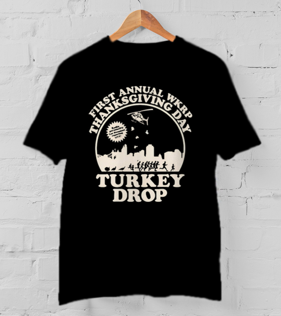 WKRP In Cincinnati First Annual Thanksgiving Day Turkey Drop T-Shirt