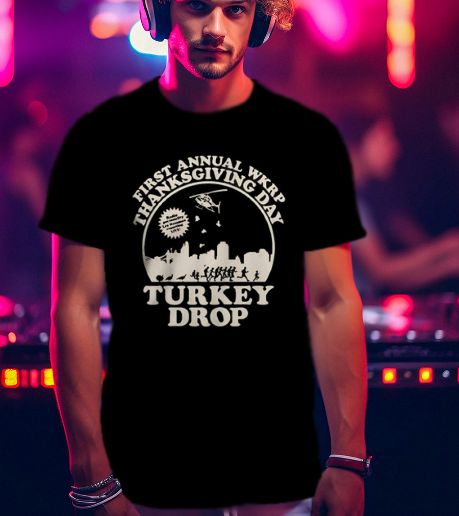 WKRP In Cincinnati First Annual Thanksgiving Day Turkey Drop T-Shirt