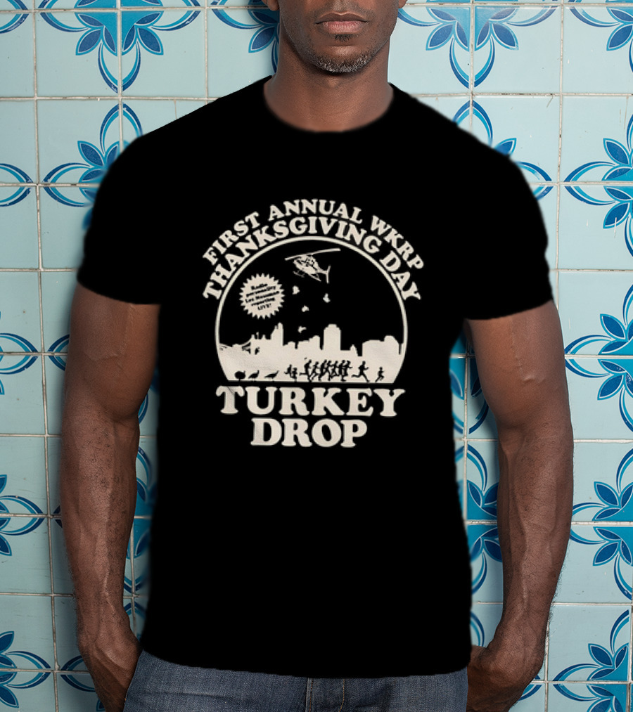 WKRP In Cincinnati First Annual Thanksgiving Day Turkey Drop T-Shirt