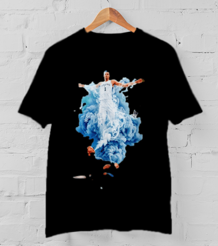 Jalen Brunson We Smoking On That Wemby Pack Spurs Player Blue Smoke T-Shirt