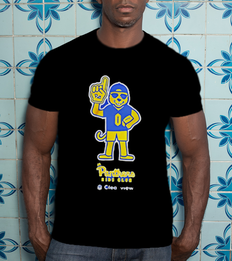 Pittsburgh Panthers Jr Panthers Club Clearview Mascot Football Fan T-Shirt