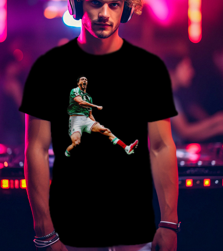 Raúl Jiménez Celebrating Mexico National Soccer Team Victory T-Shirt