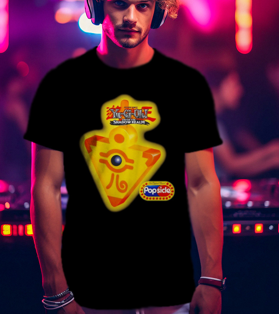 Shonen Jump Yu Gi Oh Enter The Shadow Realm Millennium Puzzle Popsicle T-Shirt