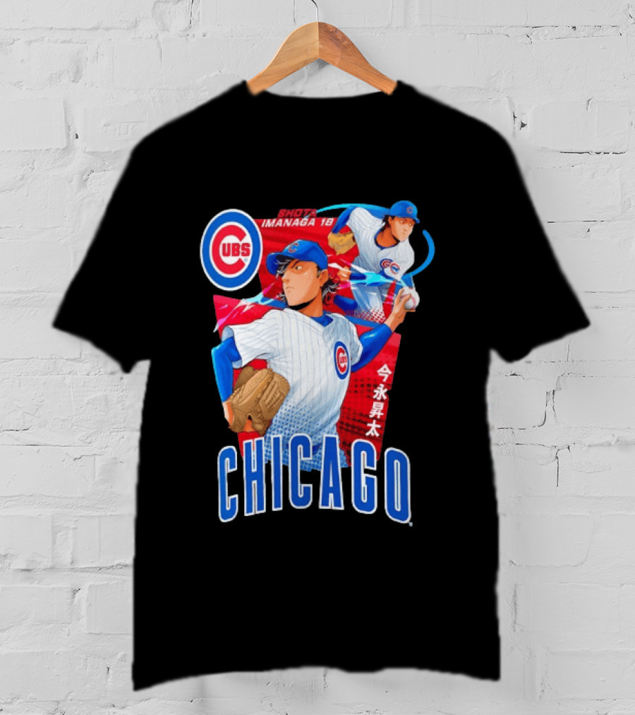 Chicago Cubs Shota Imanaga Anime Baseball Player T-Shirt