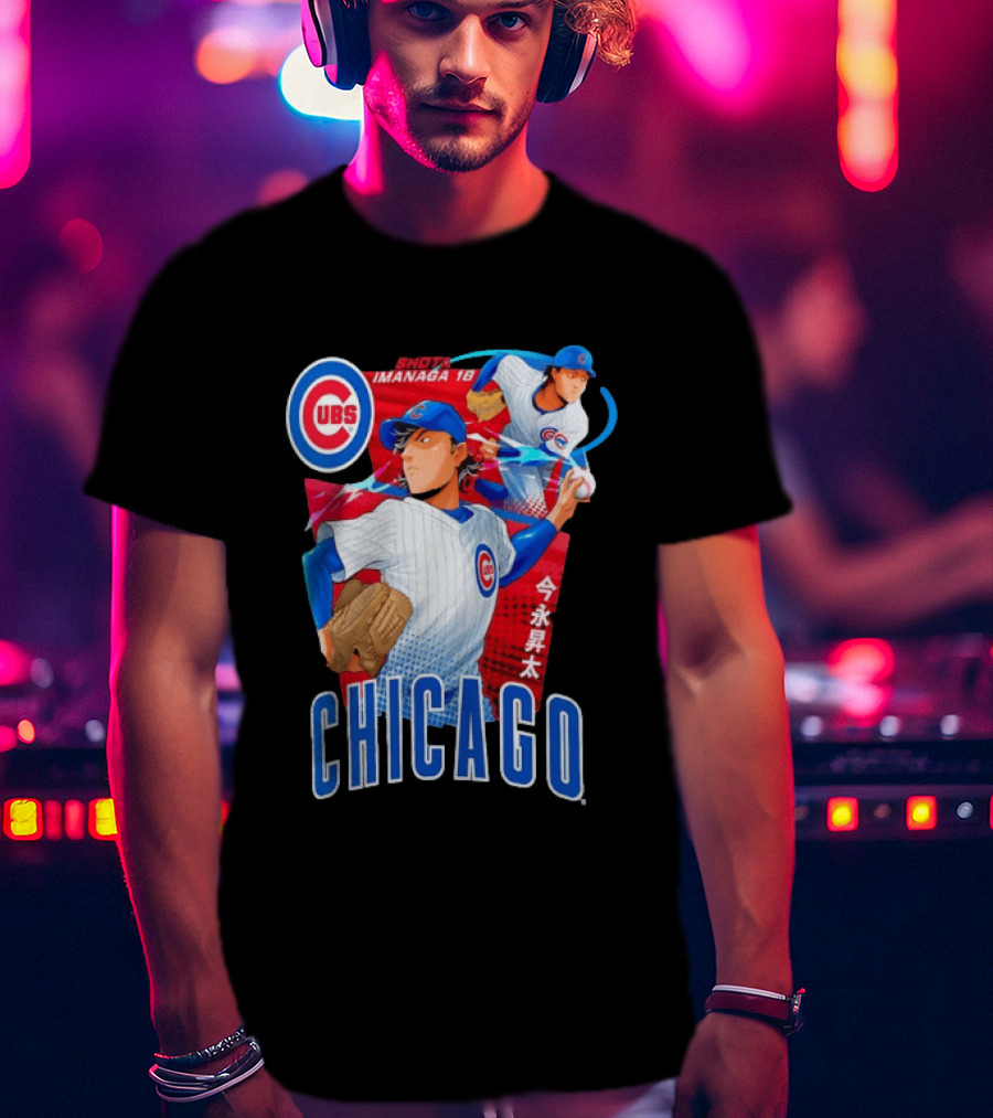 Chicago Cubs Shota Imanaga Anime Baseball Player T-Shirt