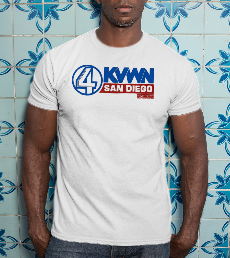 Anchorman KVWN 4 San Diego News Channel T-Shirt