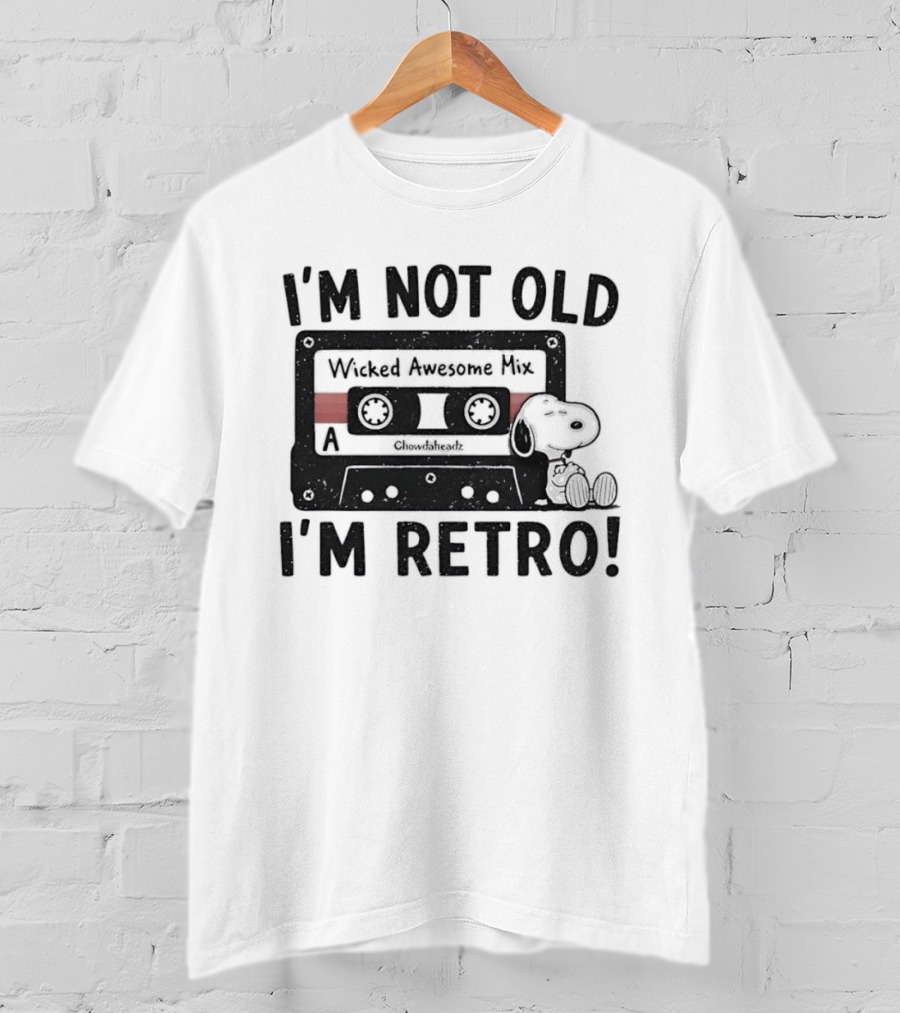 I'm Not Old I'm Retro Wicked Awesome Mix Snoopy T-Shirt