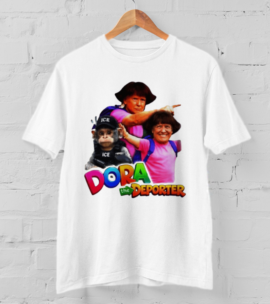 Dora The Deporter ICE Parody Cartoon T-Shirt
