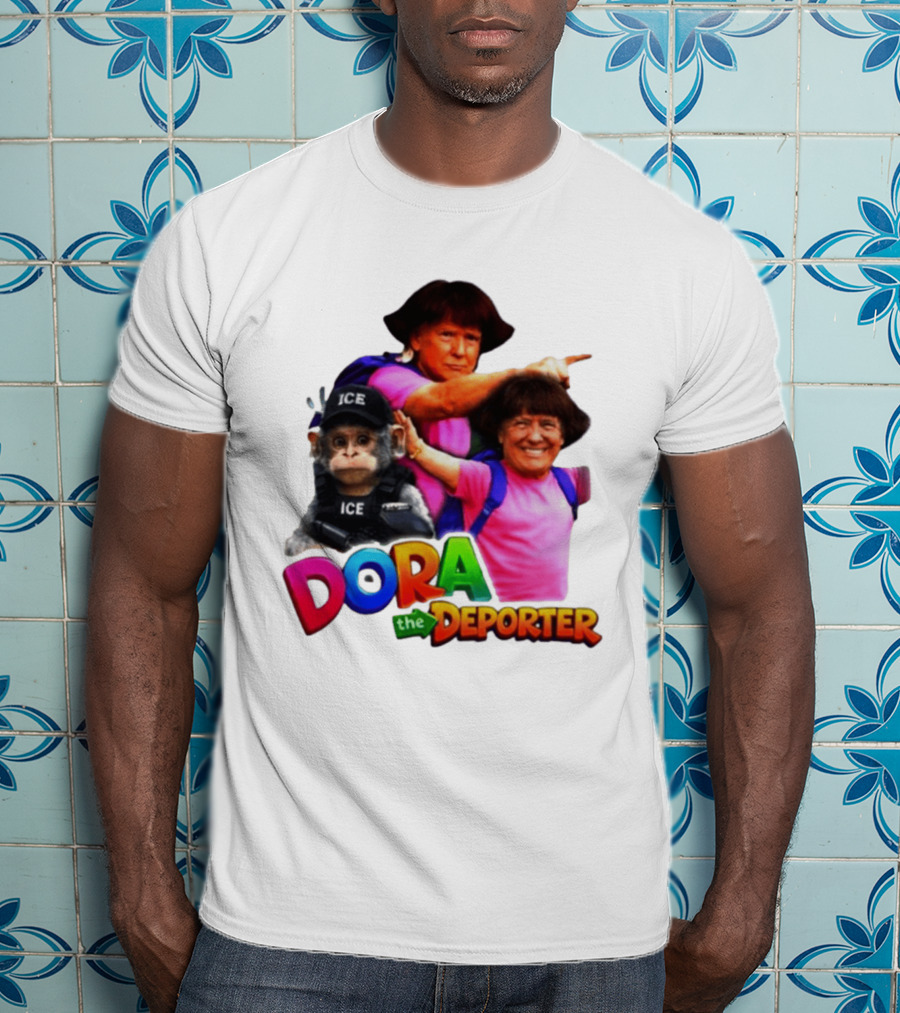 Dora The Deporter ICE Parody Cartoon T-Shirt