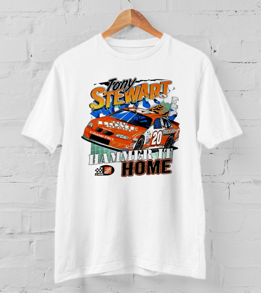 Tony Stewart Home Depot Racing 20 Pontiac NASCAR Hammer It Home T-Shirt